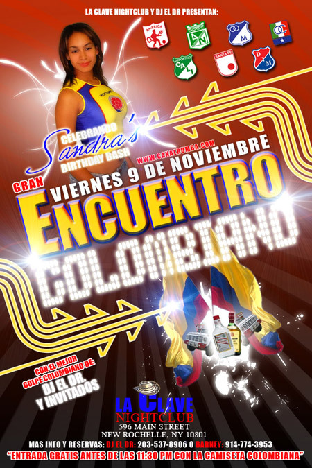 Flyer de Encuentro Colombiano